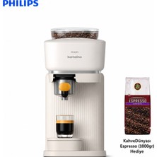 Philips Kompakt Espresso Makinesi, Taze Çekirdek Öğütme, Portafiltreli Demleme, 16 Bar Basınç ve Evde Pratik Barista Kalitesi Deneyimi Yüksek Performans, Kompakt Tasarım, Kolay Temizlik ve Keyifli Günlük Ka