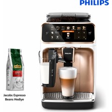 Philips Lattego Süt Köpürtme Sistemli Tam Otomatik Kahve Makinesi, Espresso ve Sütlü Içecekler Için Güçlü, Akıllı ve Kompakt Tasarım Yüksek Performans, Kolay Temizlik ve Keyifli EP5443/70
