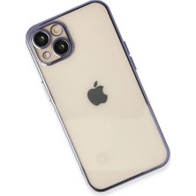 Renas Store Iphone 14 Kılıf Razer Lensli Silikon - Mor