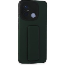 Renas Store Redmi 12C Kılıf Mega Standlı Silikon - Yeşil