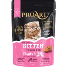 Proart Jöleli Tavuk Etli Yavru Kedi Poşet Maması 85 gr