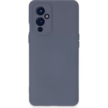 Renas Store One Plus 9 Kılıf Nano Içi Kadife Silikon - Gri