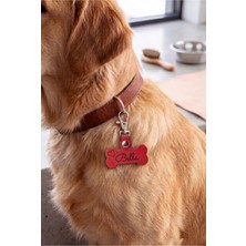 Pepuza Hakiki Deri Kancalı Köpek Tasma Charmı / Köpek Künyesi / Köpek Isimlik - Kişiselleştirilebilir Lazer Kazıma