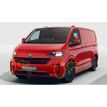 Ada Plastik Volkswagen Transporter T7 Ön Tampon Köşe Izgarası Sag-Sol Takım S74117757D S74117757