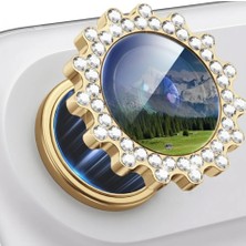 Edelfu iPhone 17 Air - Taşlı Dişli Kamera Koruma Lens Koruyucu Temperli Cam (1'li)