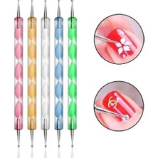 ERHCE Tırnak Süsleme Nail Art Kalemi 5 Li Dot Seti