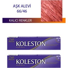 Wella Koleston 2 Adet Single Tüp Boya Saç Boyası Aşk Alevı 66/46