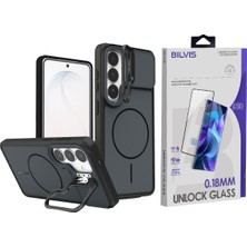 Vendas Samsung Galaxy S26 Ultra Uyumlu Pale Magsafe Standlı Kapak + Bilvis HD Cam Ekran Koruyucu