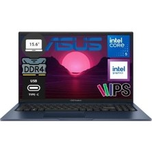 Senka Asus Vivobook 15 X1504VA-BQ4101 Core 5 120U 8gb 512GB SSD 15.6 Dos Dizüstü Bilgisayar