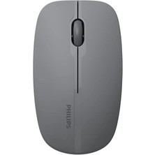 Senka Philips SPK7418G, Gri, USB Nano 2,4gh ve Bluetooth Kablosuz, 1600DPI, Optic, 3 Tuşlu Mouse