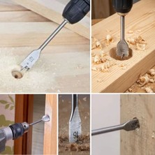 Senka Buffer® 6 Parça Tahta Ahşap Oyma Yaprak Matkap Ucu Seti