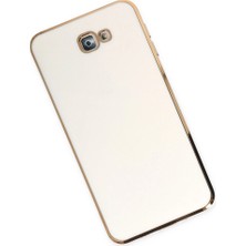 Senka Samsung Galaxy J7 Prime Kılıf Volet Silikon - Beyaz