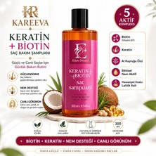 Edam Natural Keratin&biotin Saç Dökülme Karşıtı Sağlıklı Uzamaya Yardımcı Onarıcı Saç Bakım Şampuanı 300ML