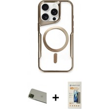 Pileli Store Pilelistore™ iPhone 11 Pro Max Kılıf Yadigar Klasik Özel Seri - Siyah 6d Mat Seramik Hayalet Nano Ekran Koruyucu + Rainbow Kamera Lens Koruma Cam - Yl