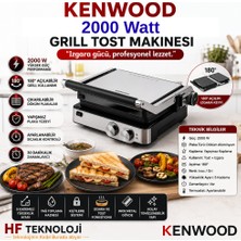 Kenwood Yanmaz Yapışmaz Kaplama Metal Grill + Tost Makinası 2400 W Yanmaz Yapışmaz Kaplama Özelliği