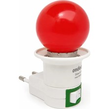 Vidafix Gece Lambası ve Anahtarlı Priz 1 Watt (Sarı,kırmızı)