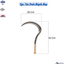 Apeksal Ege Tipi Orak Tarım, Bahçe, Ot, Çalı Orağı Tırpan