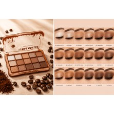 Seçkin I Love Coffee Nude Eyeshadow Palette – 18 Renk Profesyonel Far Paleti