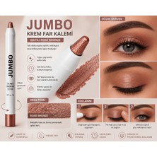 Seçkin Jumbo Krem Far Kalemi – Işıltılı Rose Bronze Göz Farı Stick
