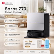 Roborock Saros Z70 Robot Süpürge Gümüş