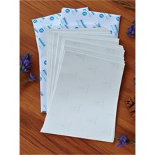 Orbak Kağıtçılık 7 x 29 adestor marka 25 Adet düz Yapışkanlı Parlak Kuşe Etiket Sticker