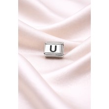 Uravas Store U Harfli Charm | Paslanmaz Çelik Harf Charm | Kişiye Özel Bileklik Aksesuarı