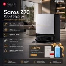 Roborock Saros Z70 Robot Süpürge Gümüş