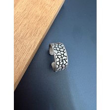Zadenza Gold Aida Jewelss 925 Ayar Gümüş Kaplama  Işçilikli Tasarım Yüzük Ayarlanabilir Ölçü