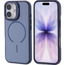 Apple iPhone 17 Kılıf M-Safe Şarj Özellikli Kamera Standlı Zore Notron Kapak