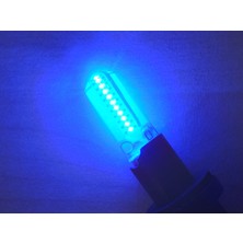Dnz T10 Dipsiz LED Ampul (4ADET Fiyatı) (Silikonlu) Mavi 12V T10 Park, Sinyal, Plaka Ampulu