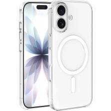 Apple iPhone 16 Plus Kılıf Ic Çipli Zore Wireless Şarj Özellikli Şeffaf Orjin Kapak