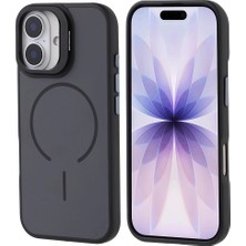 Apple iPhone 17 Kılıf M-Safe Şarj Özellikli Kamera Standlı Zore Notron Kapak