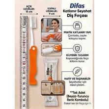 Lider Magnesia Difaş Katlanır Seyehat Tipi Diş Fırçası Acık Hali 15CM Kapalı Halı 9 cm