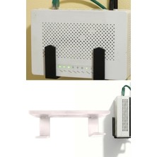 Usin Kendinden Yapışkanlı Beyaz Duvara Asılabilir Modem Adsl Wifi Router Saklama Duvara Montaj Kutusu Organizer Raf