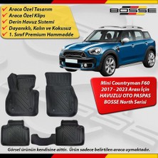 Mini Countryman Paspas Araca Özel F60 Paspas 2017 - 2023 Arası Derin Havuzlu Paspas Bosse North Serisi