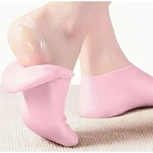 Go İthalat Küçük Boy Silikon Nemlendirici Ayak Bakım Çorabı Pembe (3791)