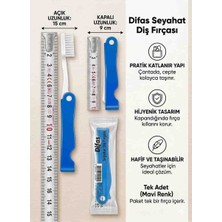 Lider Magnesia Difaş Katlanır Seyehat Tipi Diş Fırçası Acık Hali 15CM Kapalı Halı 9 cm