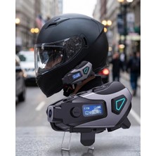 TeknoKapsül Motosiklet Kask Bluetooth Kulaklık Uzun Pil Ömrü Kamera Sesli Komut Destekli -
