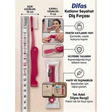 Lider Magnesia Difaş Katlanır Seyehat Tipi Diş Fırçası Acık Hali 15CM Kapalı Halı 9 cm