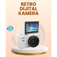 TeknoKapsül Taşınabilir 5k UHD Fotoğraf Video Kamera Otofokus Wifi -