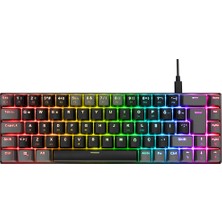 TeknoKapsül Emachines, EAK68, Siyah/gri, USB Kablolu, Rgb Backlight, Red Mekanik Switch, Türkçe Q, 68 Tuşl