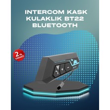 TeknoKapsül BT22 Kask Bluetooth Kulaklık Su Geçirmez Motosiklet Sistemi -