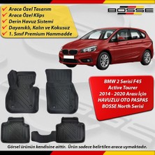 Bmw 2 Serisi Paspas Araca Özel Active Tourer F45 Paspas 2014 - 2020 Arası Derin Havuzlu Paspas Bosse North Serisi