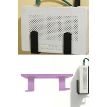 Usin Kendinden Yapışkanlı Pembe Duvara Asılabilir Modem Adsl Wifi Router Saklama Duvara Montaj Kutusu Organizer Raf