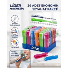 Lider Magnesia Difaş Katlanır Diş Fırçası Ekonomik Paket 24 Ad Kapalı 9 cm Acık 15 cm