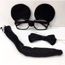 Uravas Store Mickey Mouse Gözlüğü Papyonu Kuyruğu Seti