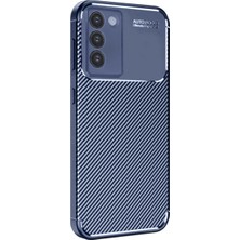 TeknoKapsül V30 Lite 4g Kılıf Auto Fus Karbon Kapak - Lacivert