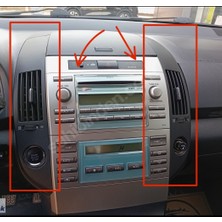 swordslife Toyota Verso Central Heating Grills Çerçevesi