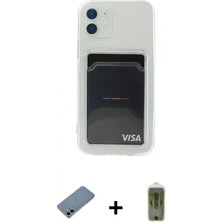 Marsilyan™- iPhone 12 Kılıf Doruk Klasik Koleksiyonu - Siyah Joko Magic 5d Hayalet Cam + Gold Shine Kamera Lens Koruma Cam