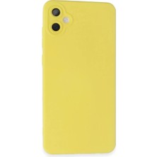 TeknoKapsül Galaxy A05 Kılıf Nano Içi Kadife - Sarı
